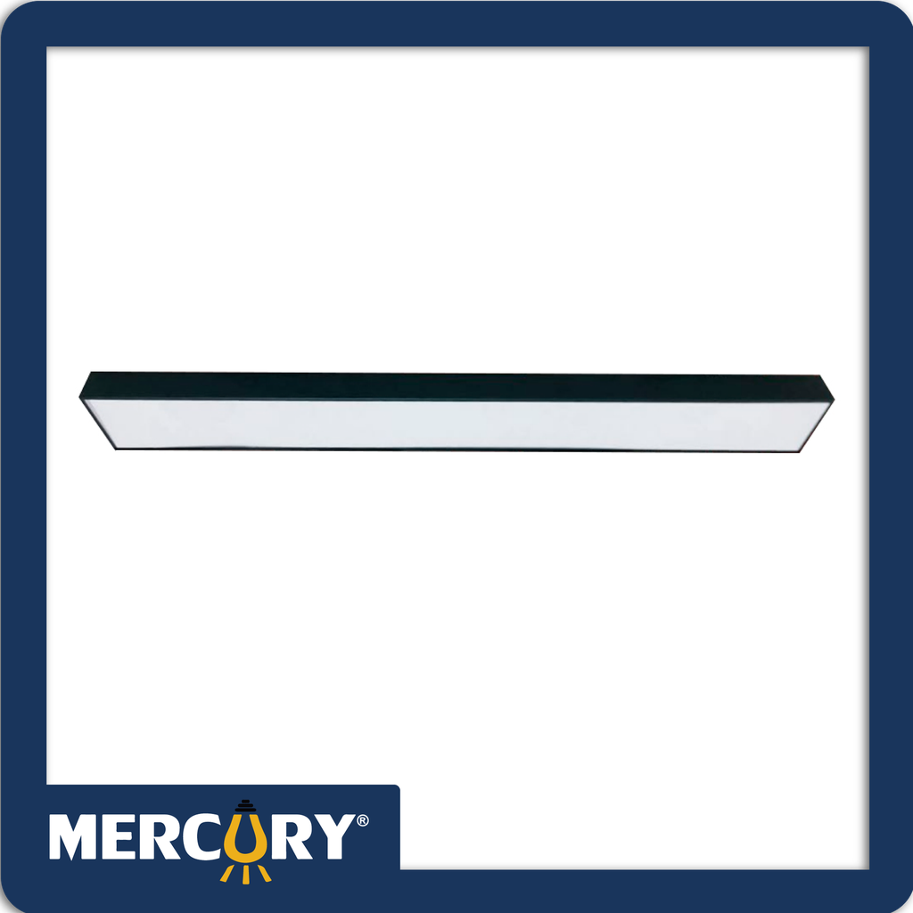 Luminaria lineal led 40w negra-6500k 1.2m