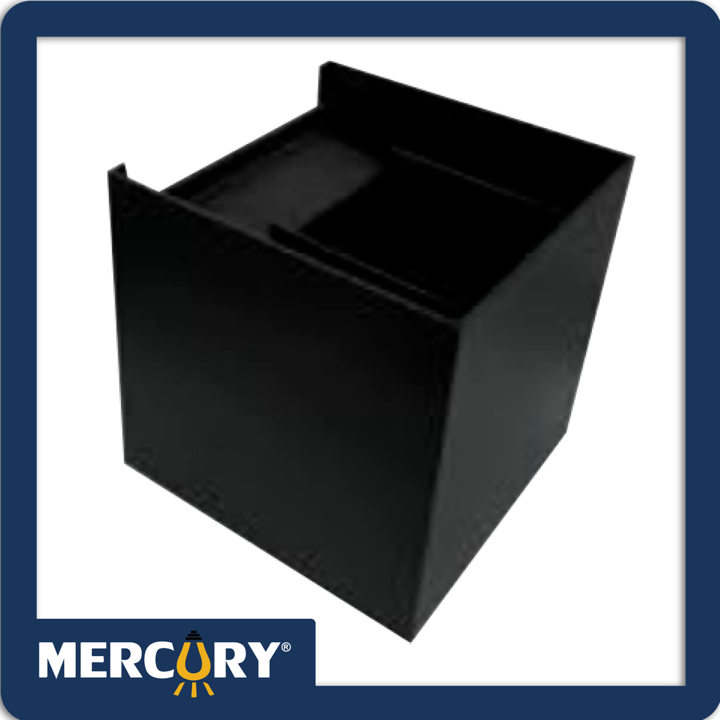 Aplique led box-10x10 6w negro/3000k