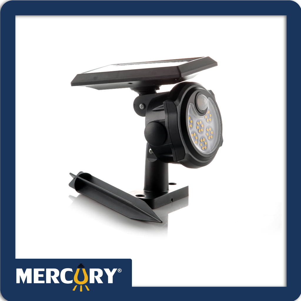 Lampara led solar estaca 1.5w 6500k m3-negro c-sensor 36l-smd.