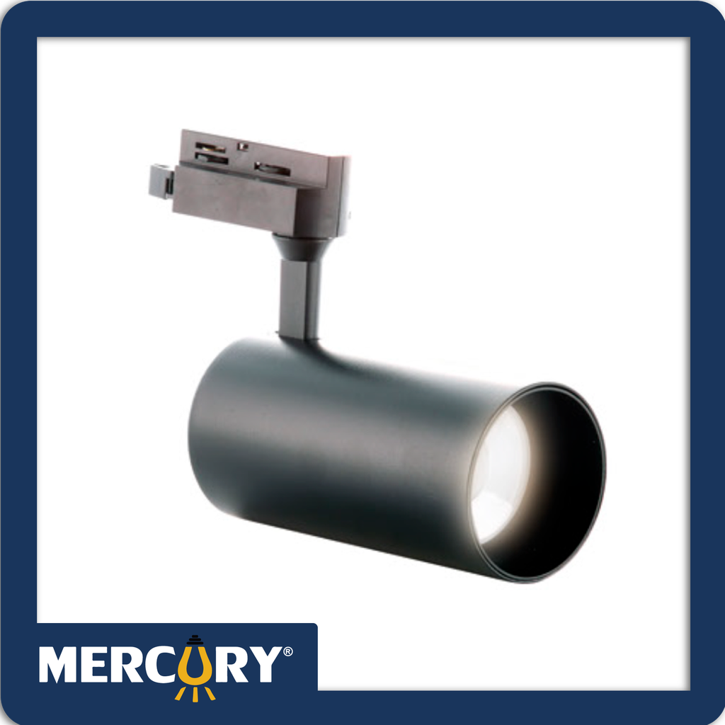 Spot led liso negro 20w 3500k mercury