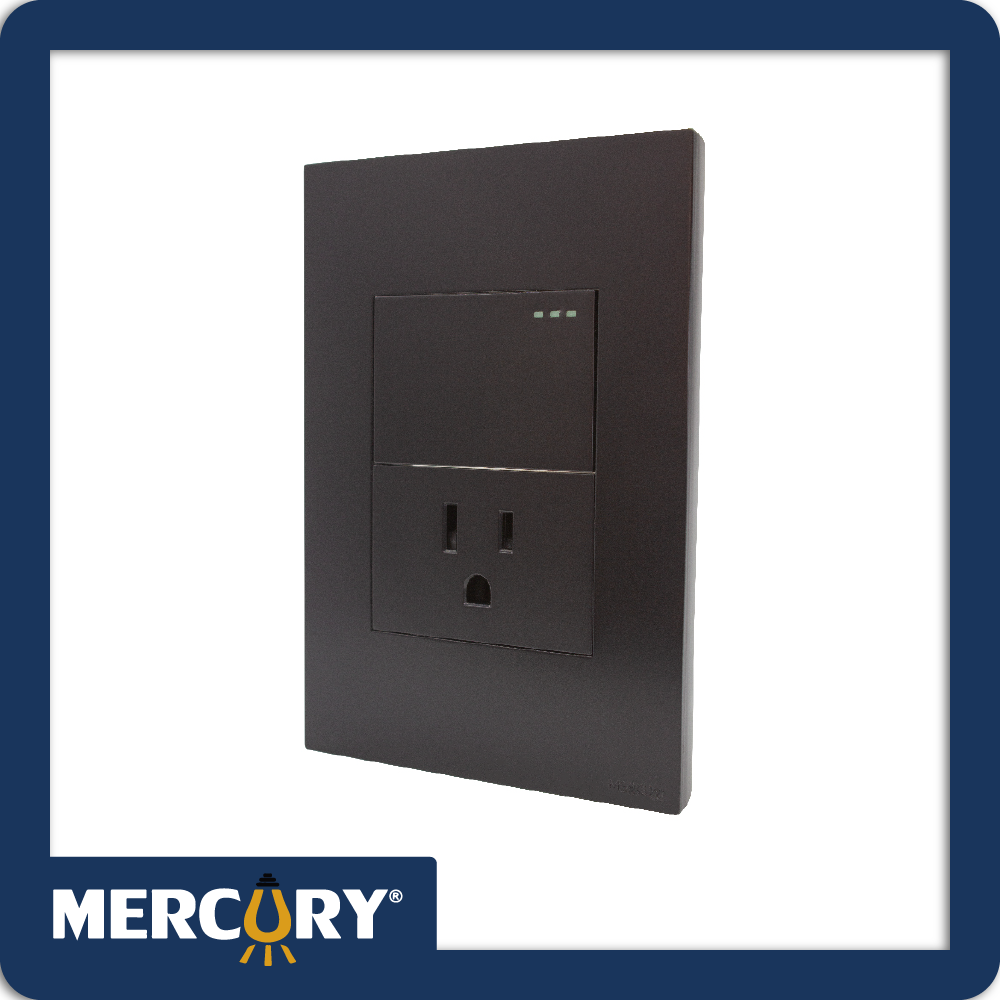 [ETI104] Toma + interruptor  black luxury