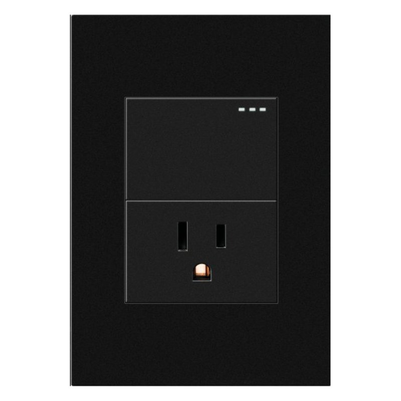 [ETI104] Toma + interruptor  black luxury