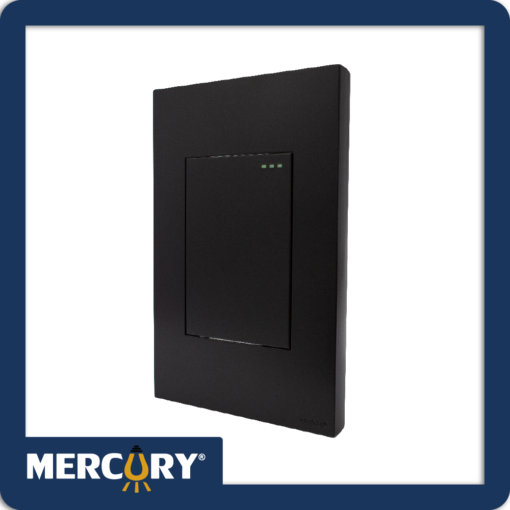 Interruptor sencillo conmutable black luxury