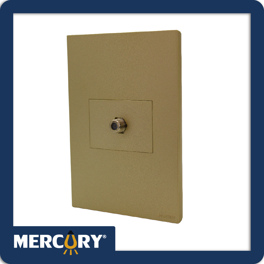 Toma coaxial golden luxury