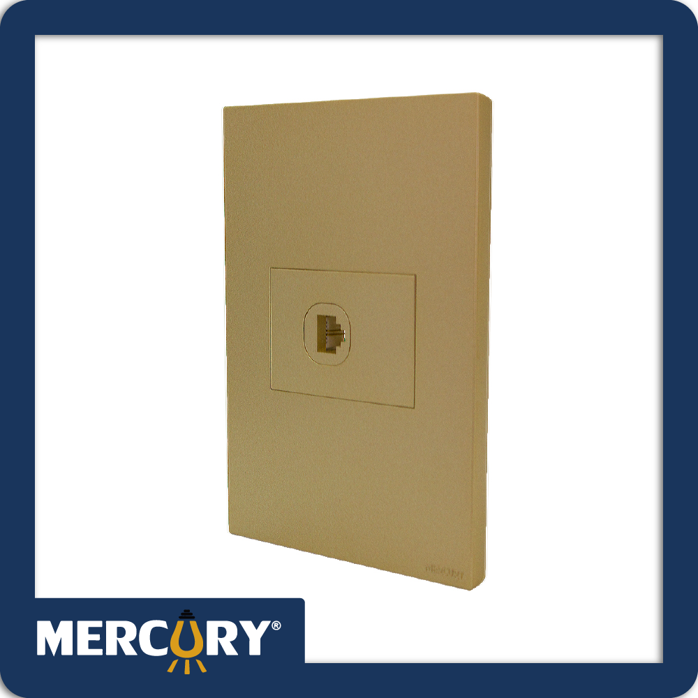 Toma telefono sencilla golden luxury