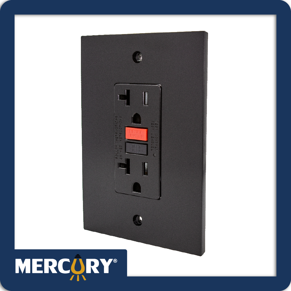 Toma gfci 20a black luxury