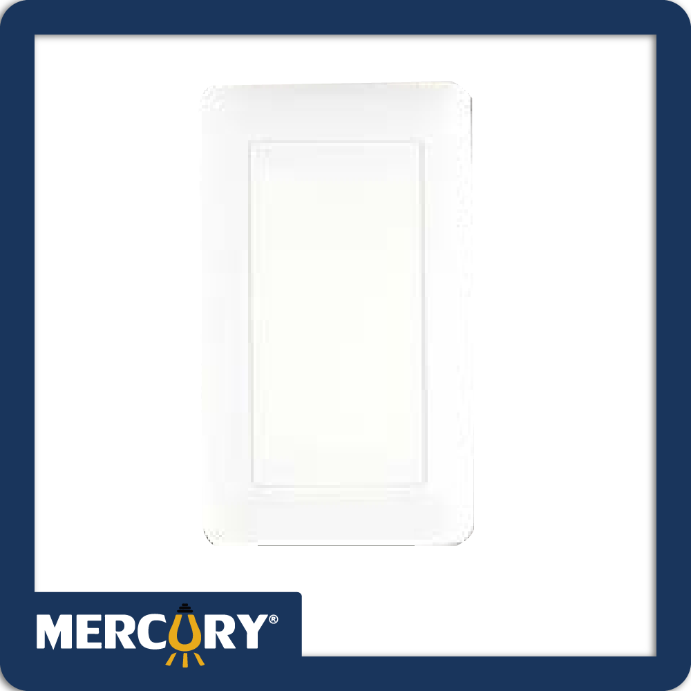 Placa ciega mercury blanco 118z-00w