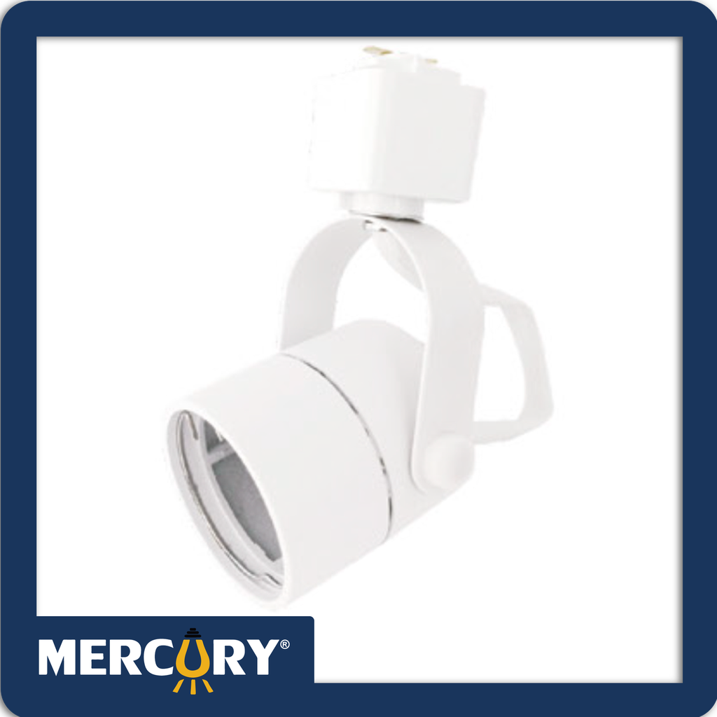 Spot riel redondo blanco base gu10 h-57mm