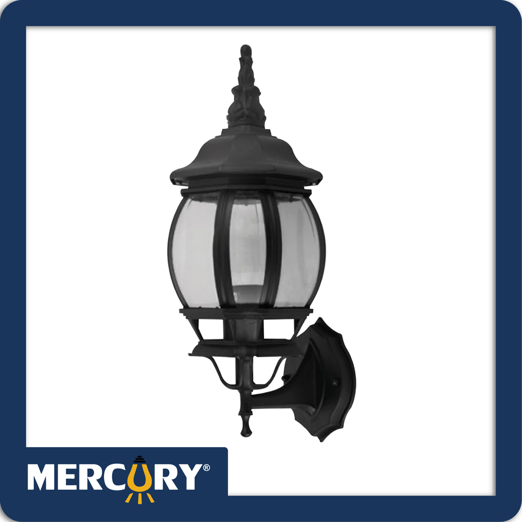 [IDL103] Farol negro base e27 alum/mod04 21x18x42cm