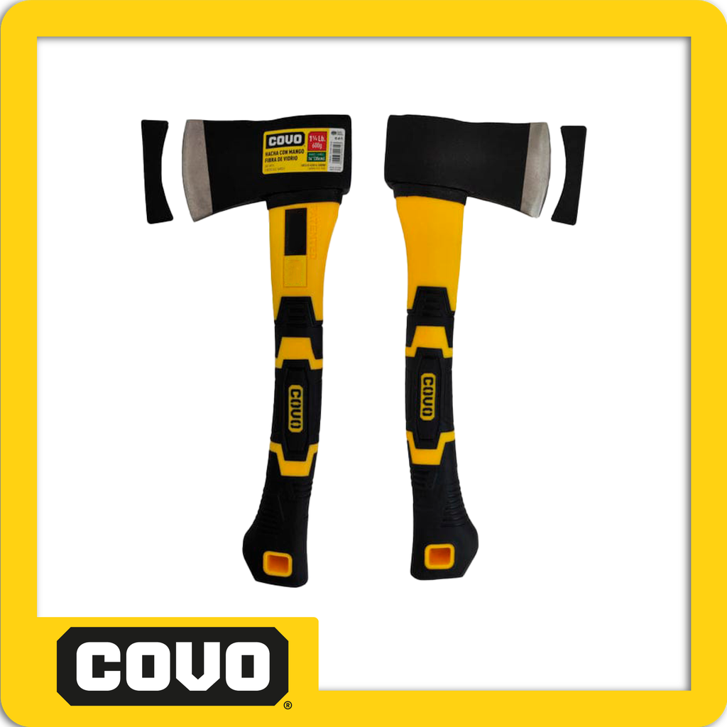 [CV-AXE-125LB] Hacha (herramienta) 600gr mango fibra de vidrio 14" pza