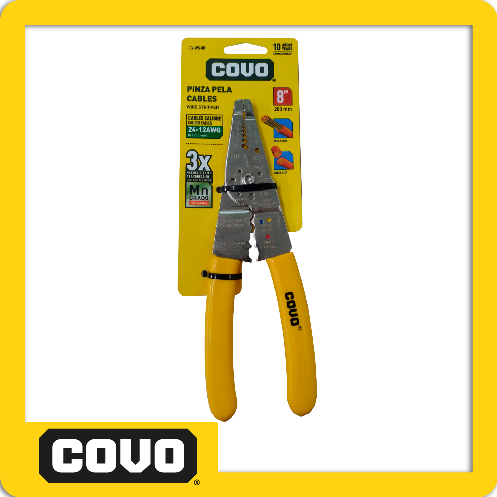 Pinza pelacables 8' blister