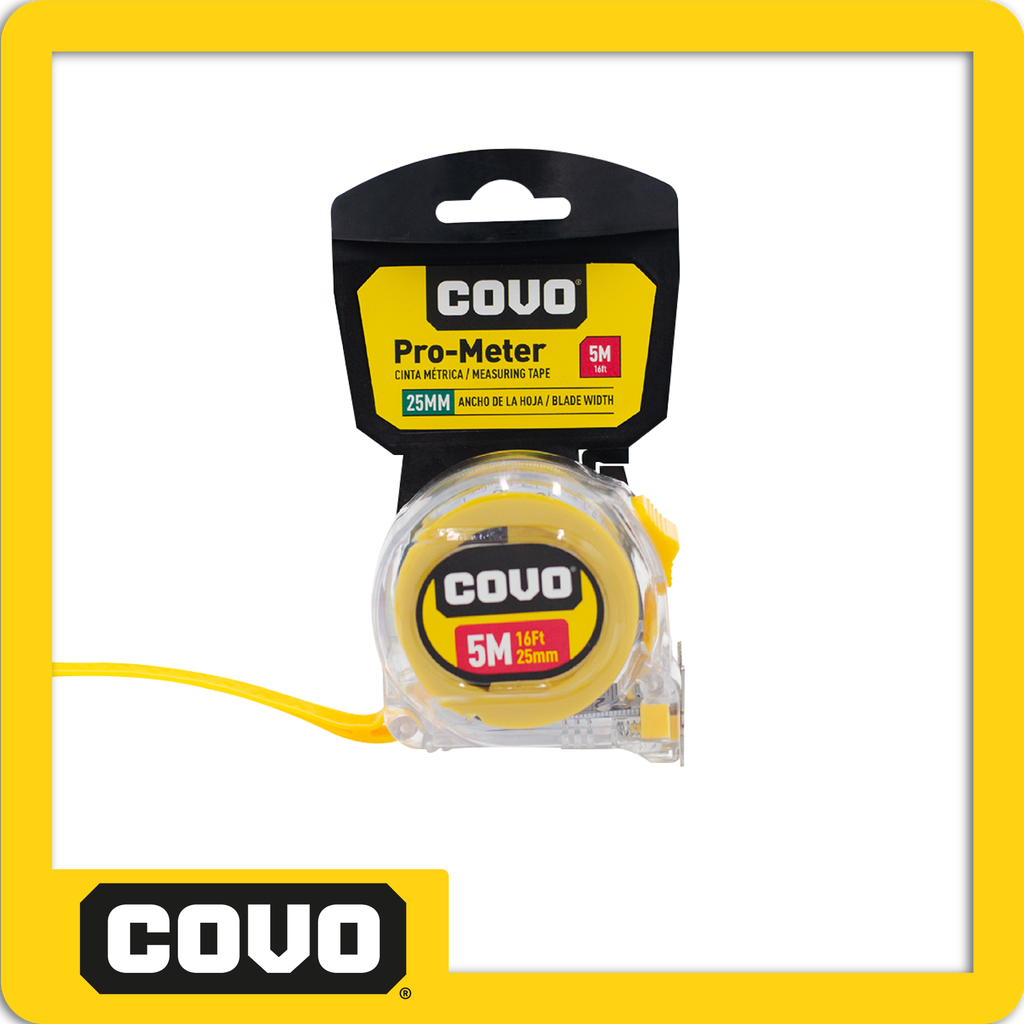 Flexometro (5m) transparente cinta blanca , unidad