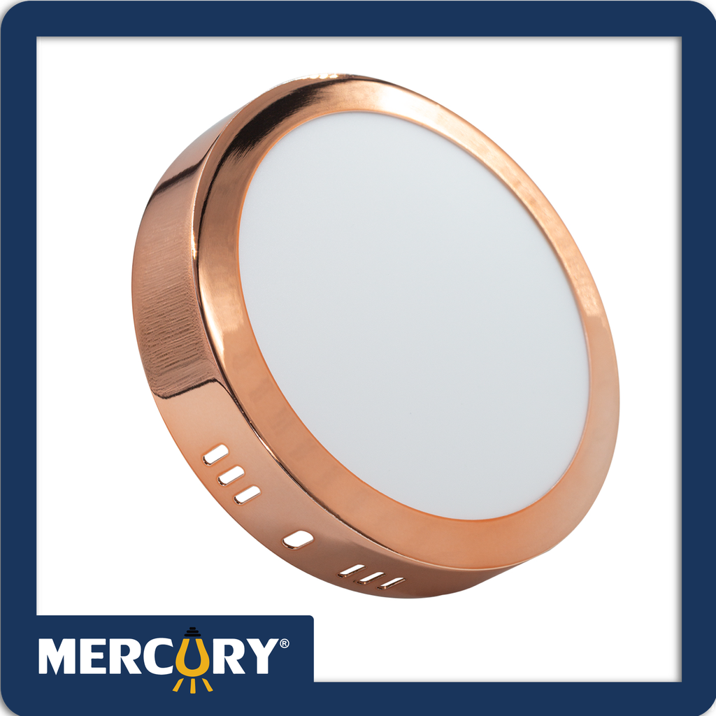 Panel led copper sobreponer 12w/6" 6500k redondo