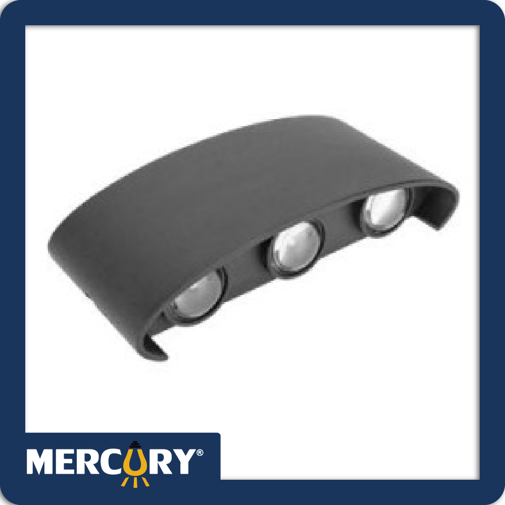 Aplique led up&down 6w negro/3000k