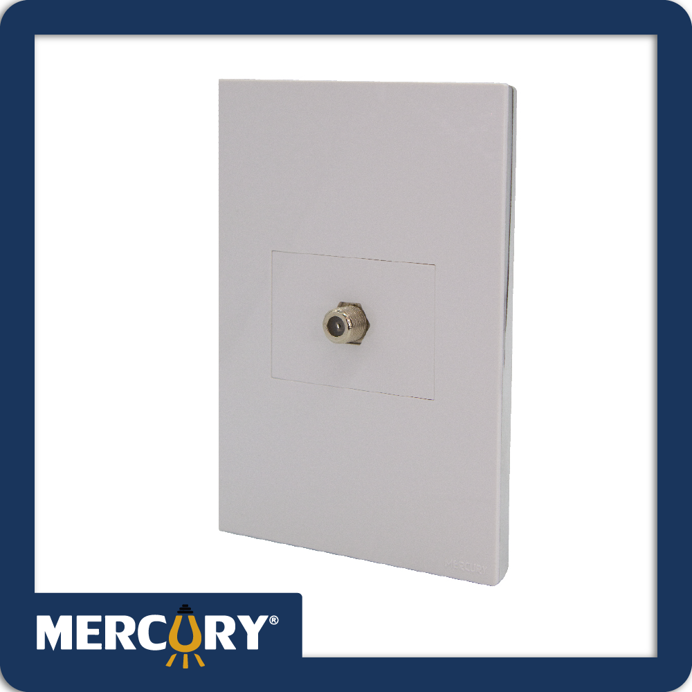 Toma coaxial  white luxury