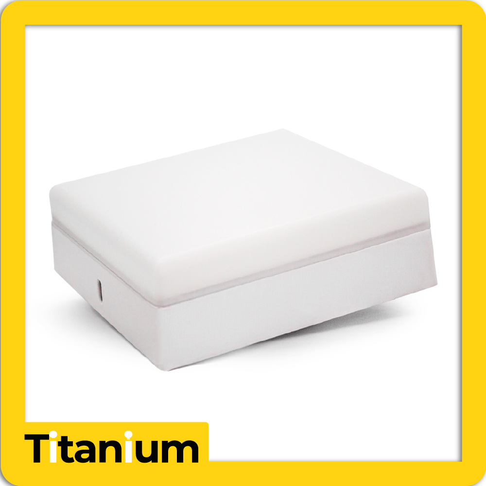 Panel led frameless titanium cuadrado 24w sobreponer 6500k