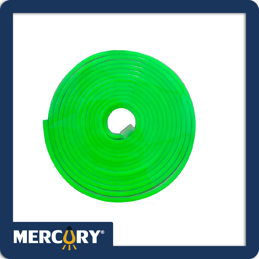 Cinta led neon flex 12v rollo x5m verde