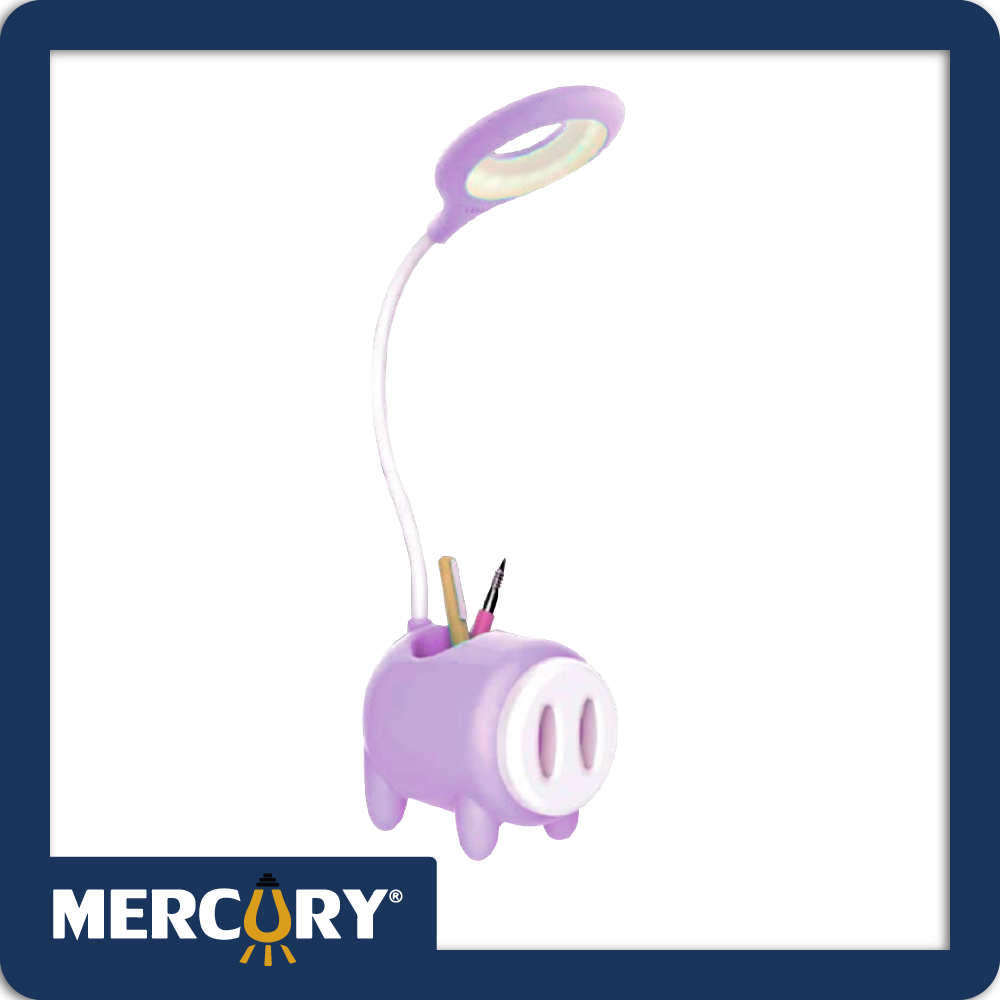 [IDL39] Lampara led mesa kids rosado 4w 4000k recargable mod-04