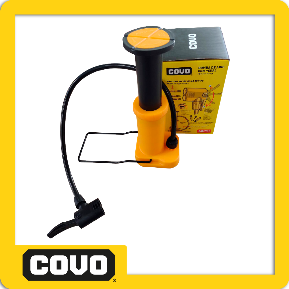 Bomba de aire con pedal 60 psi