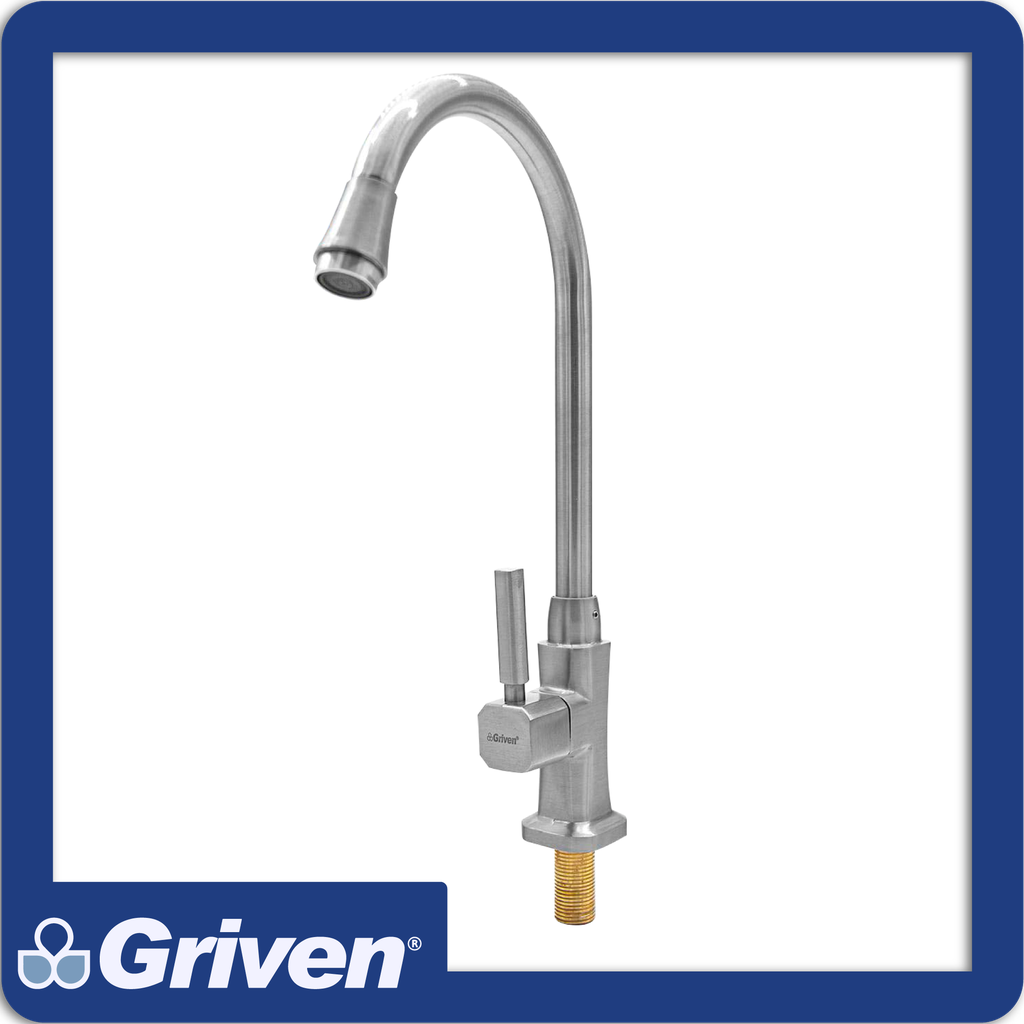 Grifo individual p/fregadero acab en satin pza