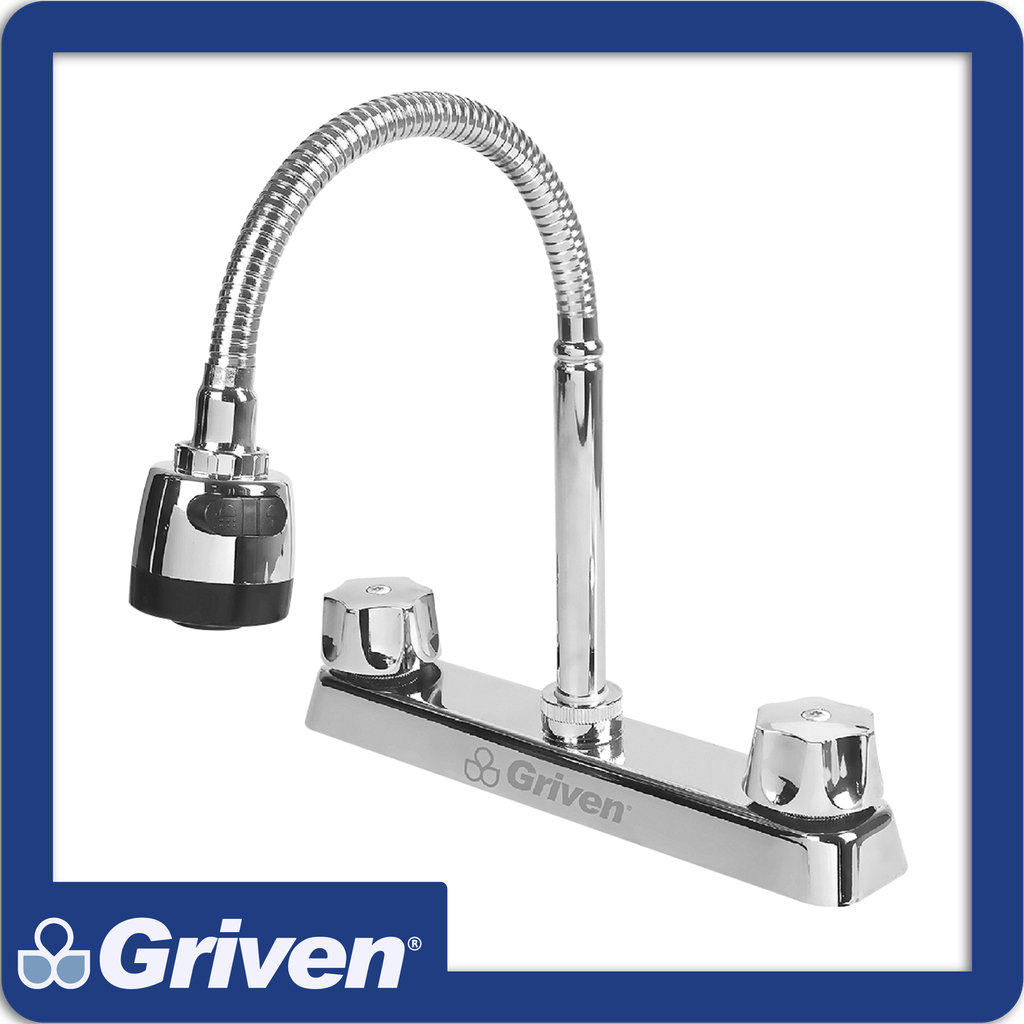 [A367-15054-B8] Grifo cuello flexible para fregadero 8"pza