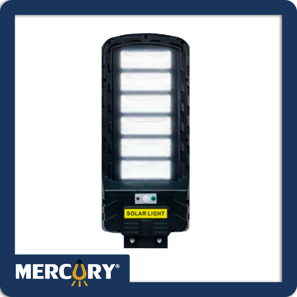 Luminaria solar led alumbrado publico 300w 6500k c/sensor