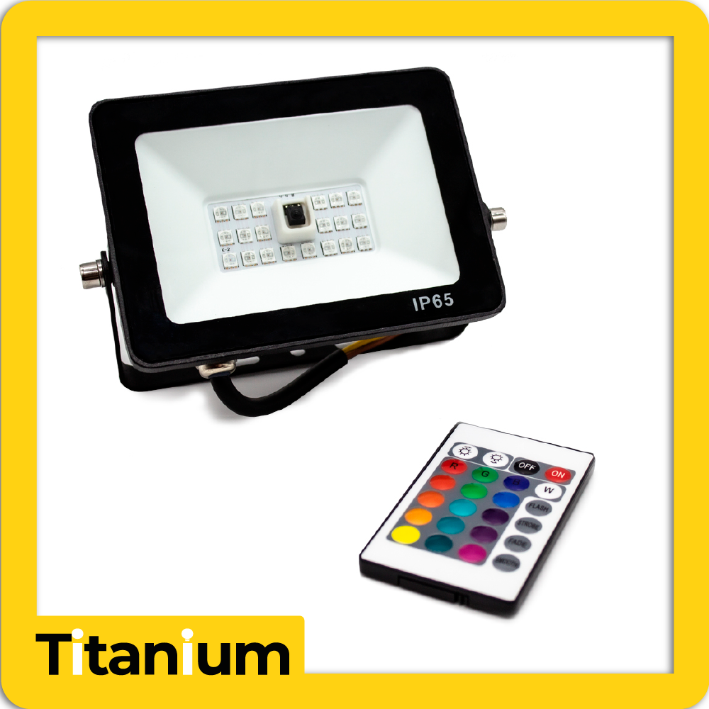 Reflector led titanium rgb 10w tableta