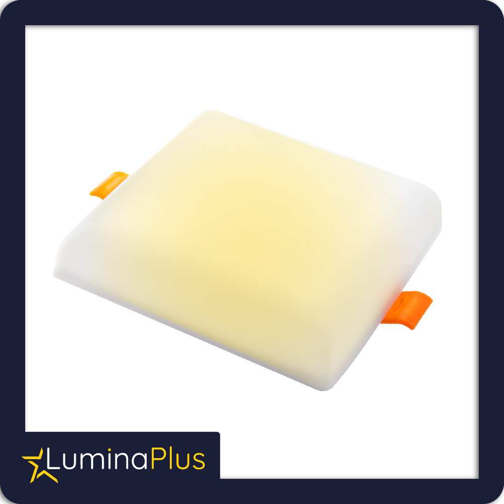Panel led frameless cuadrado 9w incrustar 3000k