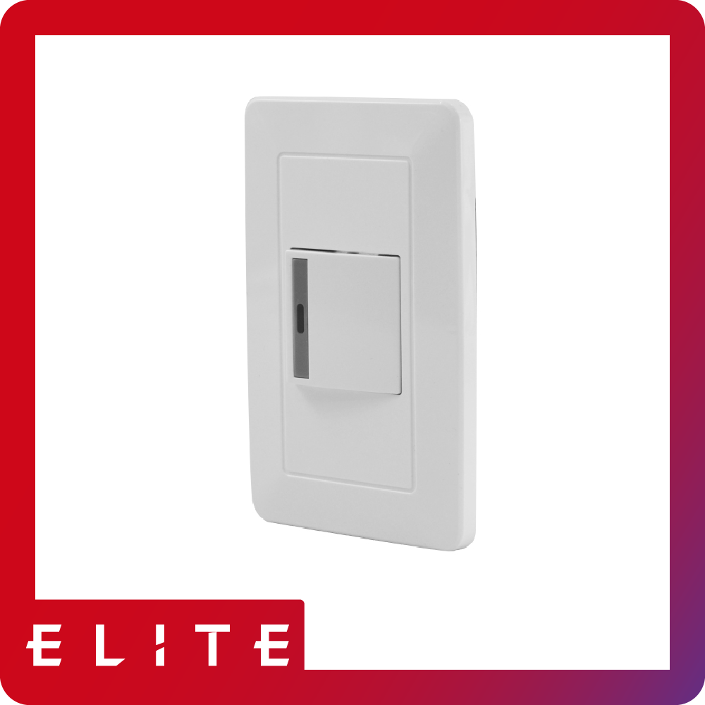 Interruptor sencillo conmutable elite blanco