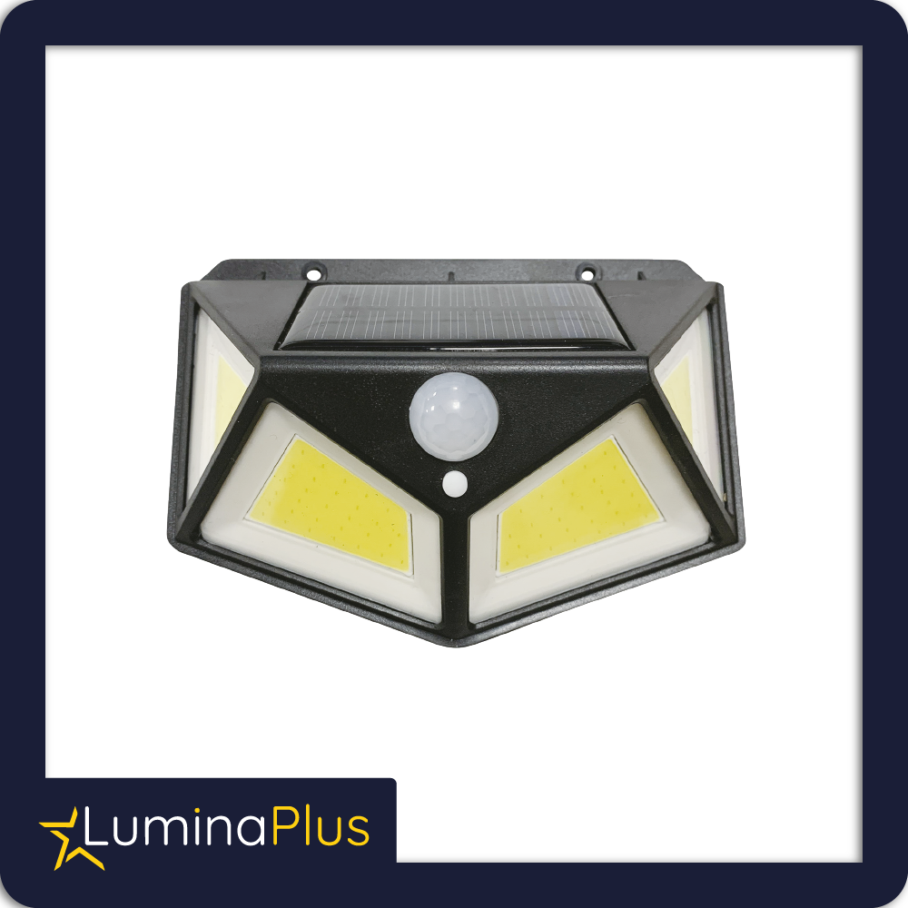 Aplique pared solar led 10w ip44 con sensor