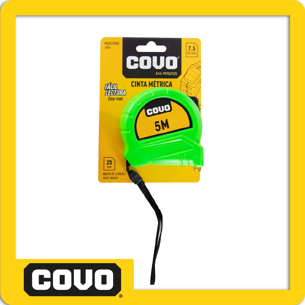 [A145-9MT06519-V] Flexometro 5m plas neon unidad verde