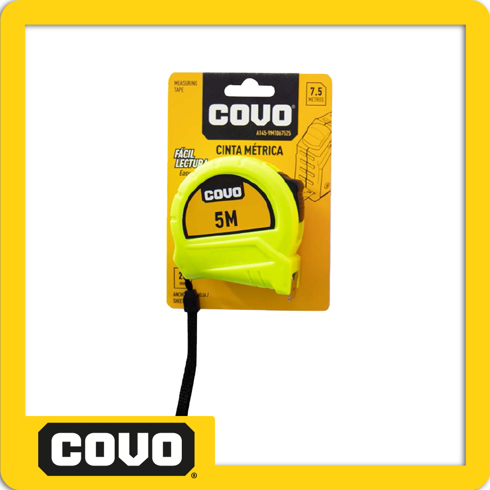 [A145-9MT06519-A] Flexometro 5m plas neon unidad amarillo