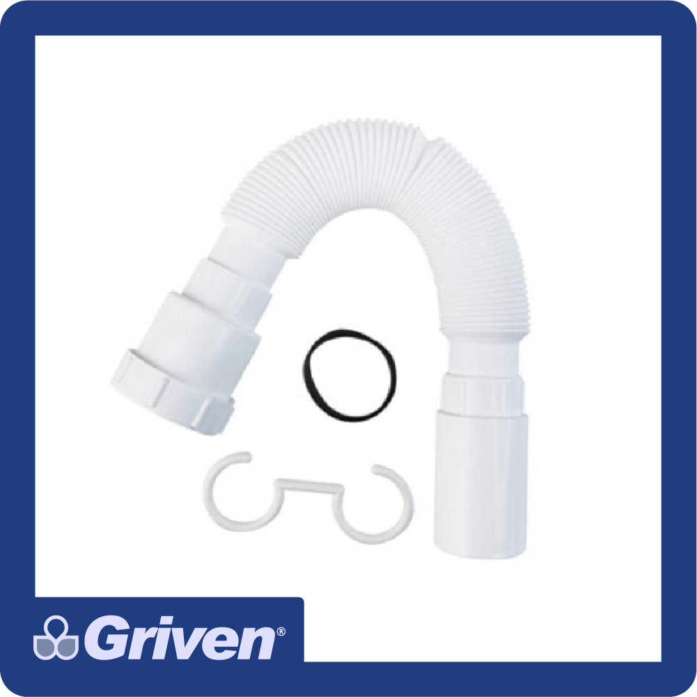 [A367-MP003-1-2] Desague sifon flexible para fregadero 1-1/2" plastico