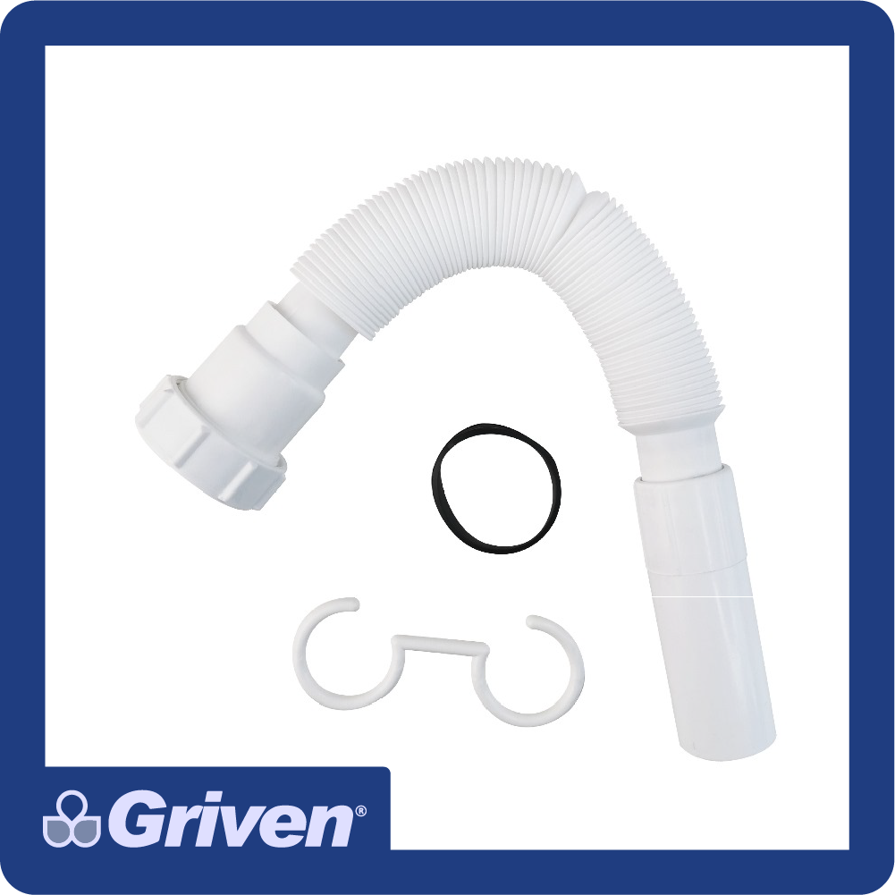 [A367-MP003] Desague sifon flexible para fregadero 1-1/4"  plastico