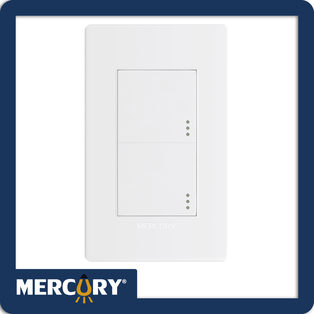 Interruptor doble mercury linea plus