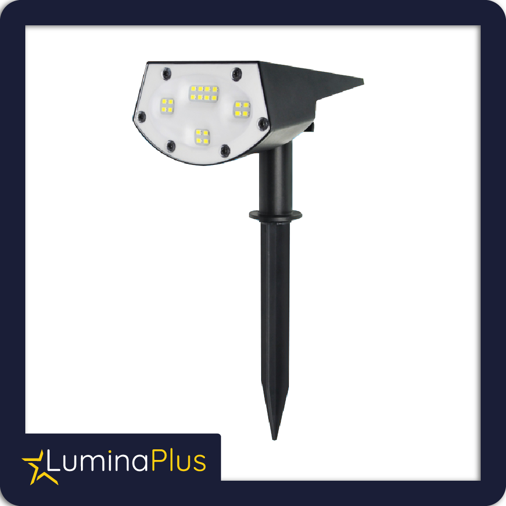 [ISLA51] Aplique solar led doble funcion pared o estaca 1,2w 20 leds