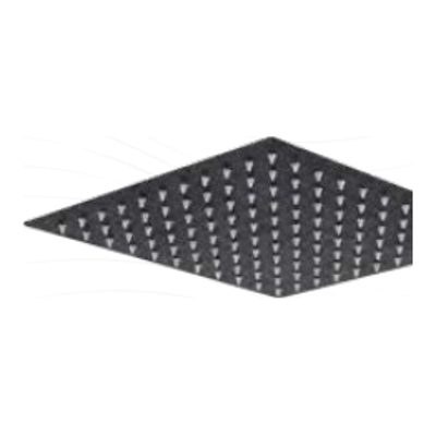 [VQAR008] Ducha agua fria cuadrada 10 negro mate