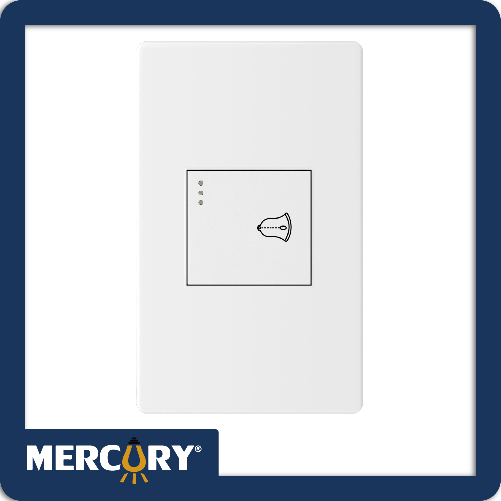 Pulsador sencillo mercury linea plus