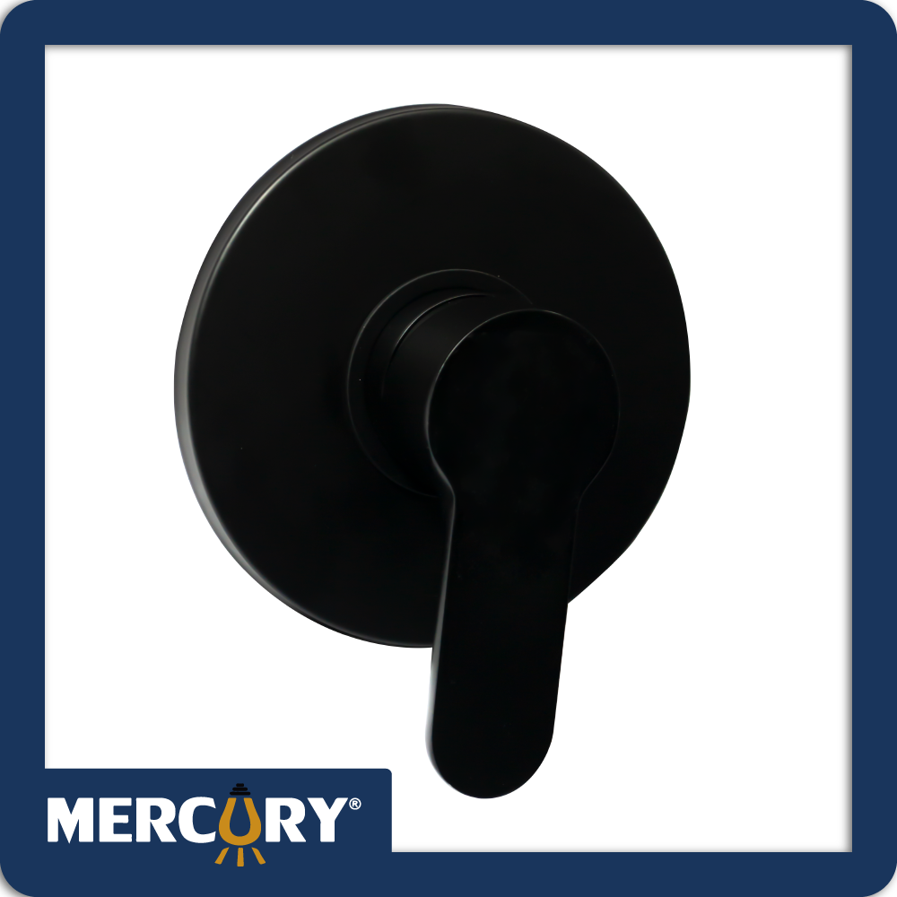 Mixer ducha luxury negro mate cuerpo redondo