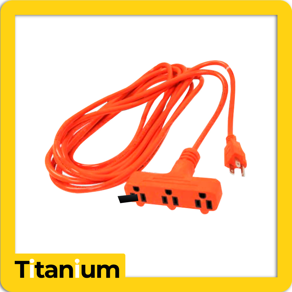 [EME04] Extension 10m exterior naranja 3x14 titanium x3 salidas