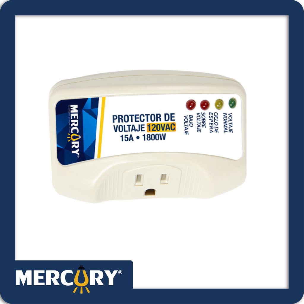 Protector de voltaje 15a 1800w 120v ac blister