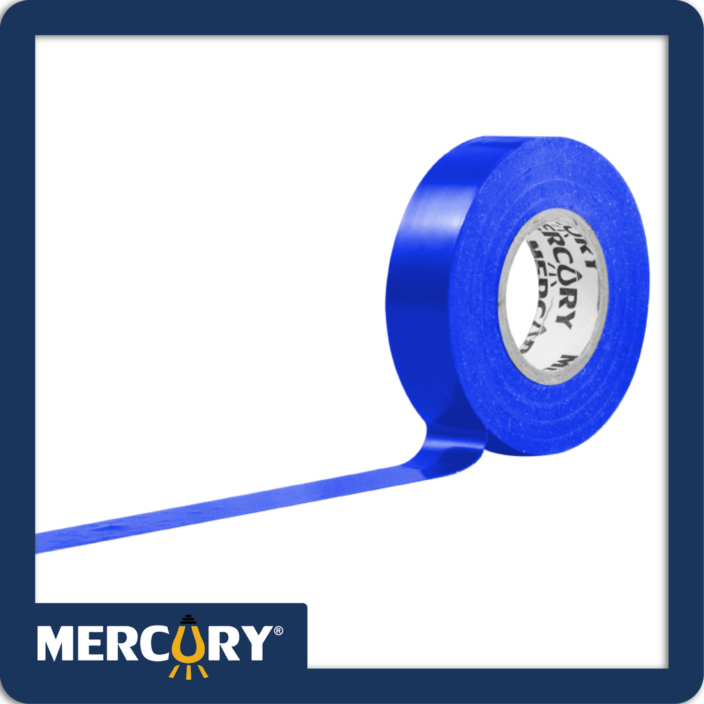 Cinta aislante 15m azul mercury certificacion ul