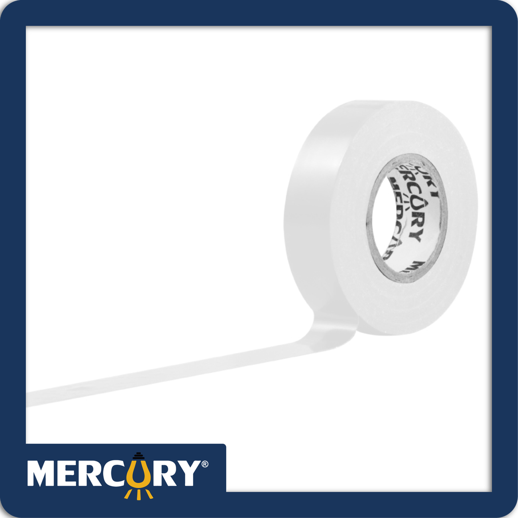 [ECA13] Cinta aislante 15m blanca mercury certificacion ul