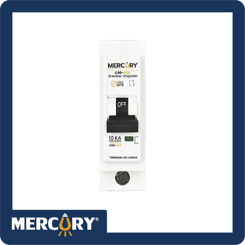 Breaker l7 project 1p 60a enchufable