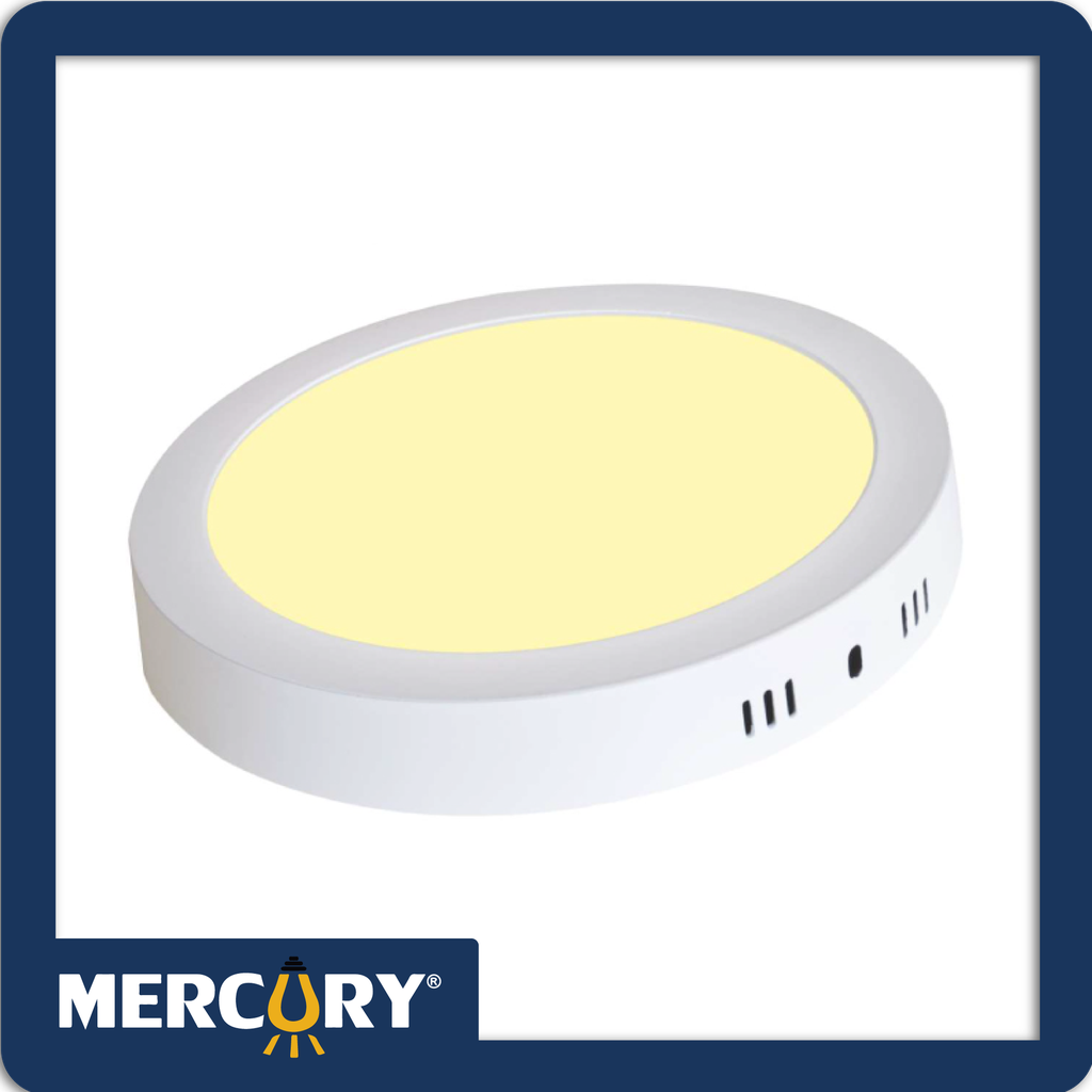 [IPL42] Panel led sobreponer 12w 6" luz calida 3000k redondo