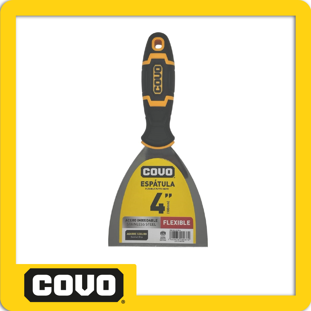 Espatula flexible 4´´ acero inox