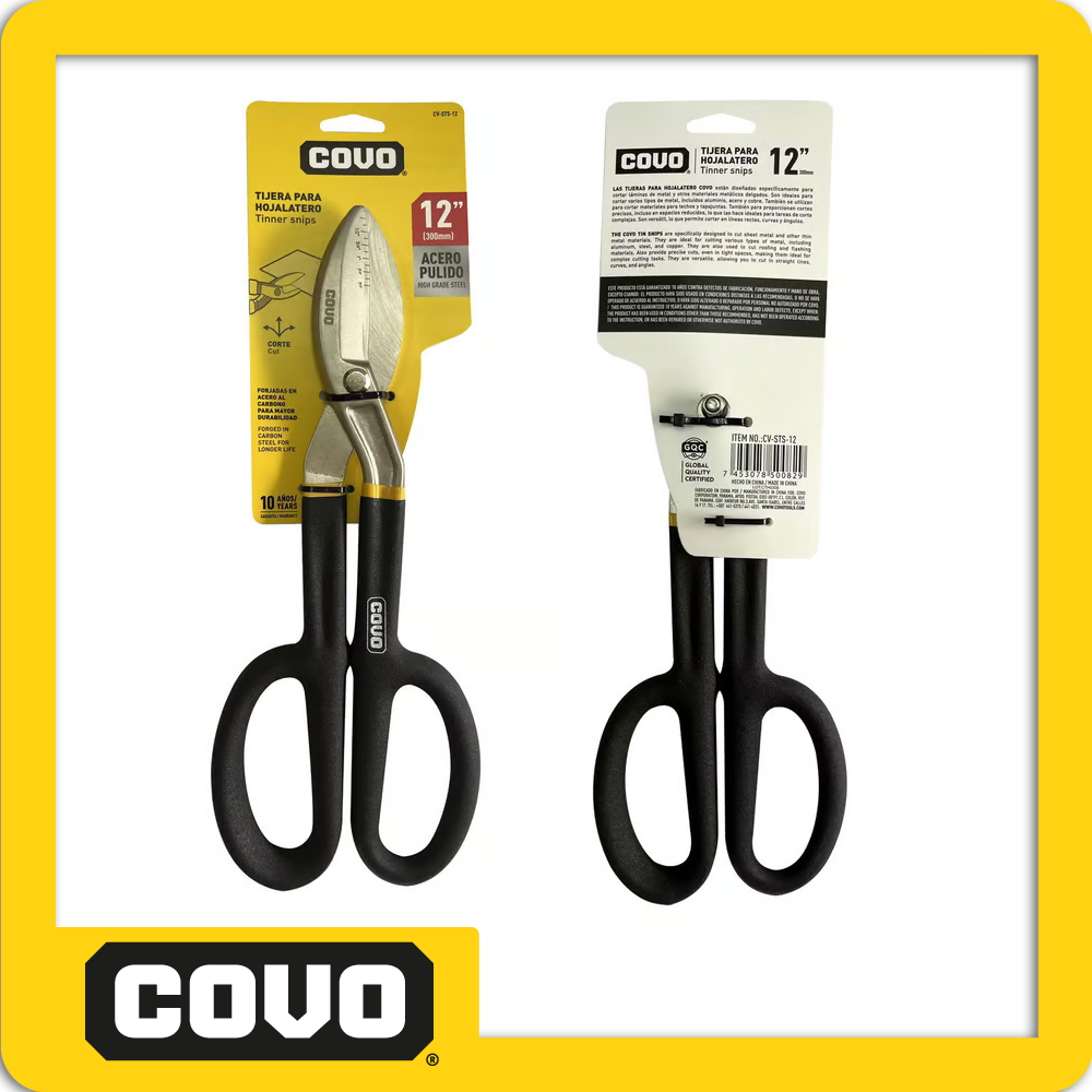 [CV-STS-12] Tijeras para hojalatero 12´´blister