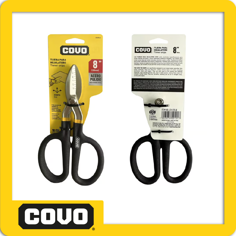 [CV-STS-8] Tijeras para hojalatero 8´´ blister