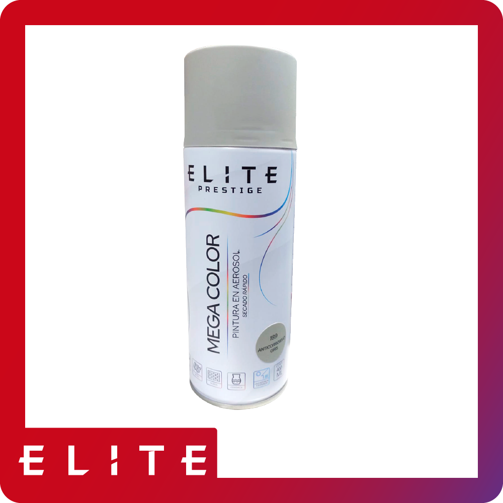 Aerosol elite 400ml 189 anticorrosivo grey