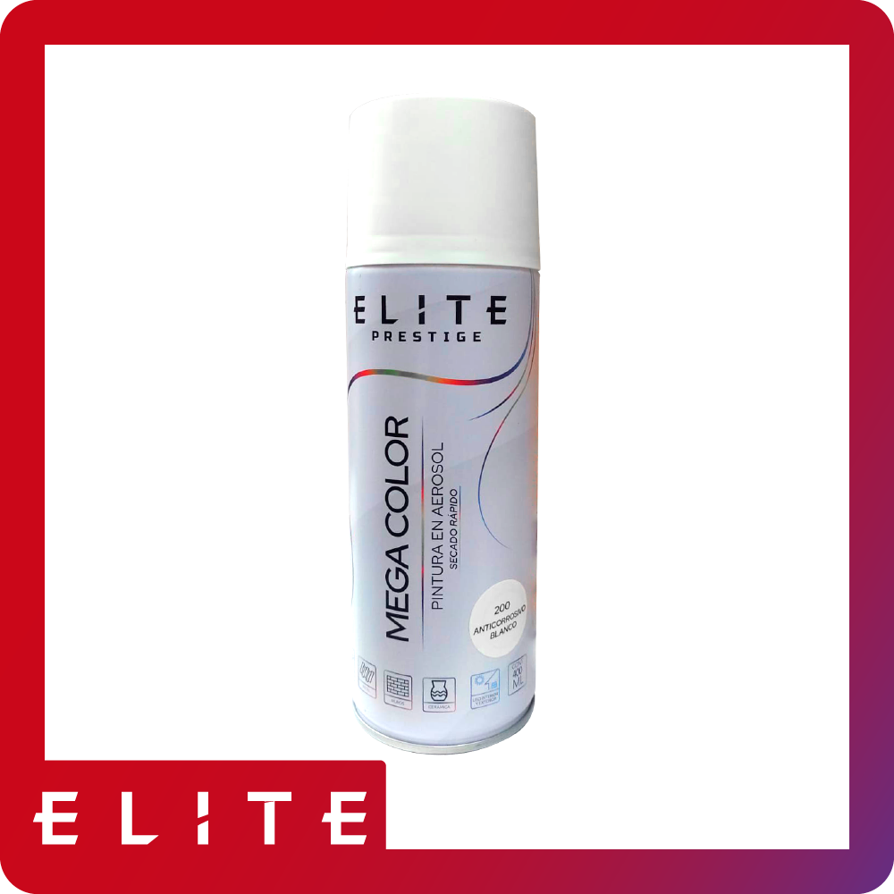 Aerosol elite 400ml 200 anticorrosivo white